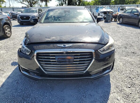 KMHG54JH0KU050593 2019 GENESIS G90 Black Vista frontal