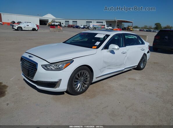 KMHG54JH4JU039384 2018 GENESIS G90 Белый Передняя левая четверть