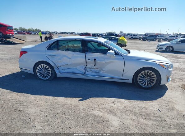 KMHG54JH4JU039384 2018 GENESIS G90 Белый Вид задней части салона