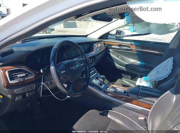 KMHG54JH4JU039384 2018 GENESIS G90 Белый Вид салона спереди