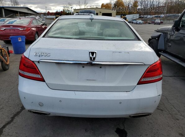 KMHGH4JH2GU101736 2016 HYUNDAI EQUUS White Вид ззаду