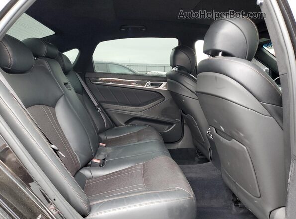 KMHGN4JB0KU296605 2019 GENESIS G80 Black Հետևի նստատեղերի տեսք