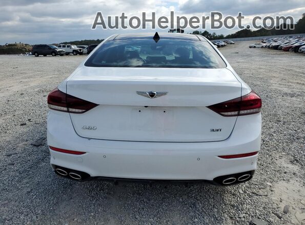 KMHGN4JB2JU222651 2018 GENESIS G80 Белый Вид сзади