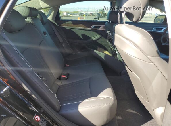 KMHGN4JF5KU296070 2019 GENESIS G80 Черный Вид задних сидений