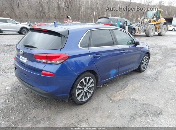 KMHH35LE3KU102995 2019 HYUNDAI ELANTRA GT Blue Задня права чверть