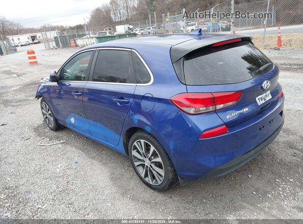 KMHH35LE3KU102995 2019 HYUNDAI ELANTRA GT Blue Задня ліва чверть
