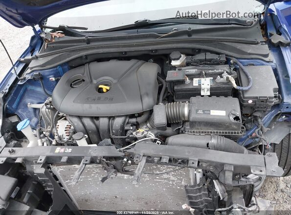 KMHH35LE3KU102995 2019 HYUNDAI ELANTRA GT Blue Вид ззаду