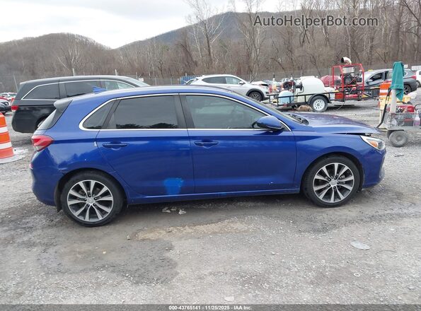 KMHH35LE3KU102995 2019 HYUNDAI ELANTRA GT Blue Вид задньої частини салону