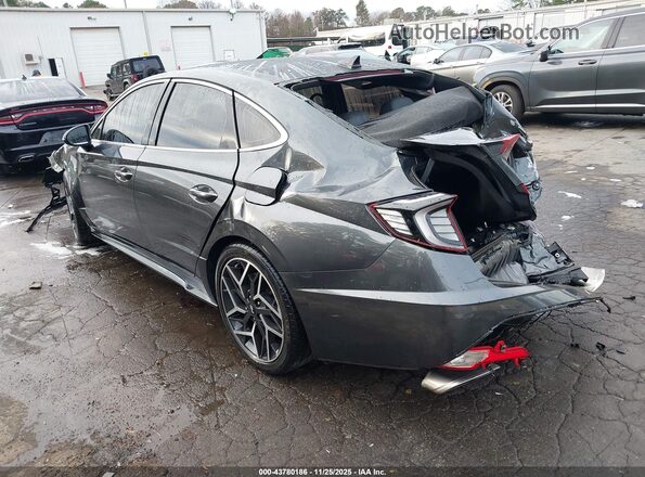 KMHL14JC8NA218159 2022 HYUNDAI SONATA Gray Задня ліва чверть