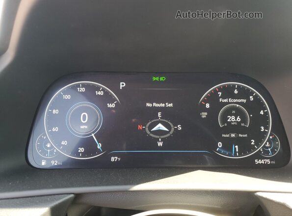 KMHL34J20MA157292 2021 HYUNDAI SONATA Красный Вид щитка приборов
