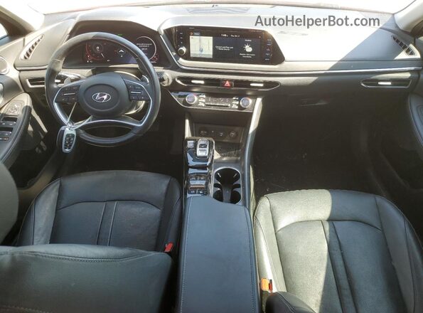 KMHL34J20MA157292 2021 HYUNDAI SONATA Красный Вид панели приборов