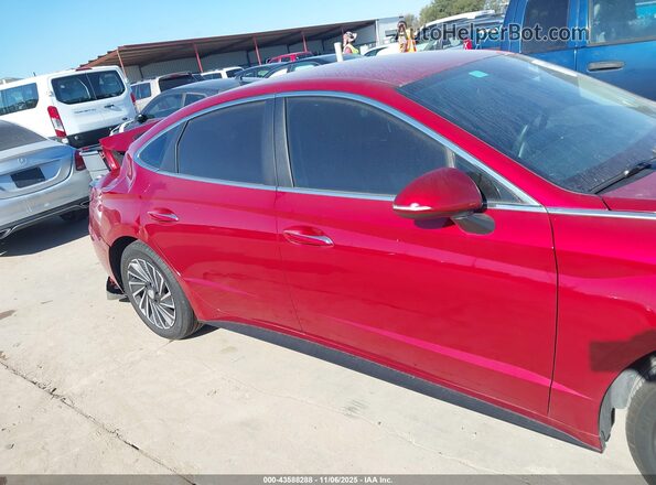 KMHL34JJ2PA079576 2023 HYUNDAI SONATA HYBRID Красный Вид задней части салона