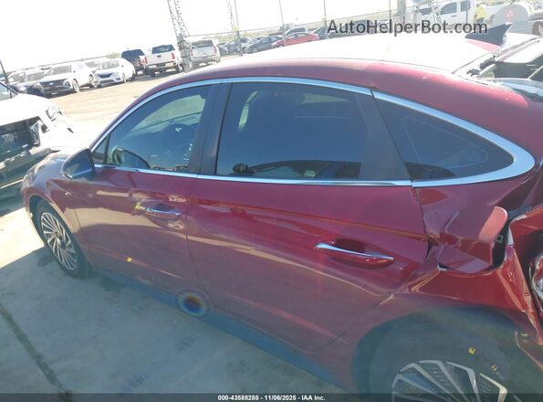 KMHL34JJ2PA079576 2023 HYUNDAI SONATA HYBRID Красный Панорамный вид салона 360°
