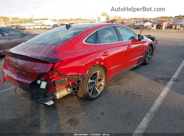 KMHL44J27PA327486 2023 HYUNDAI SONATA Red Rear right