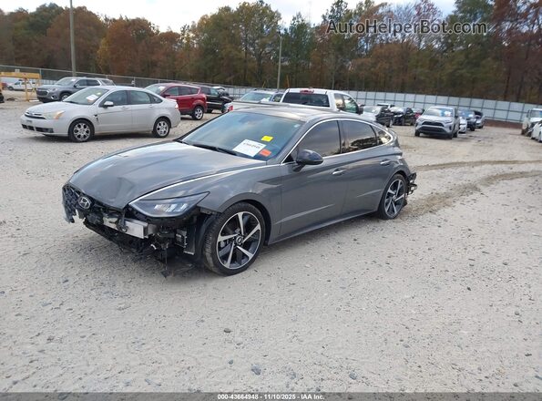 KMHL44J2XNA226231 2022 HYUNDAI SONATA Серый Передняя левая четверть