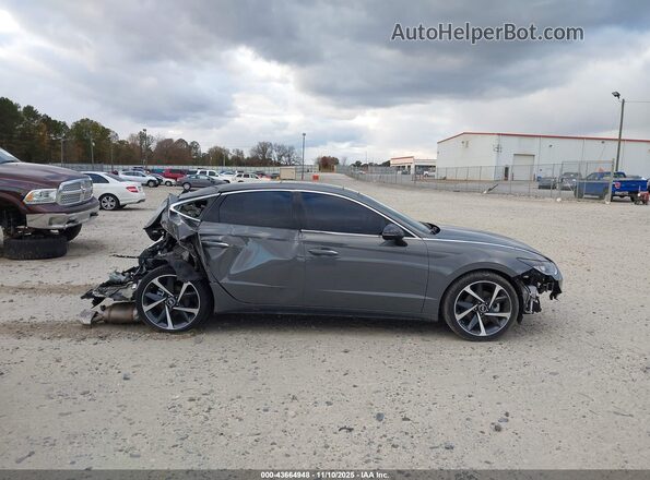 KMHL44J2XNA226231 2022 HYUNDAI SONATA Серый Вид задней части салона