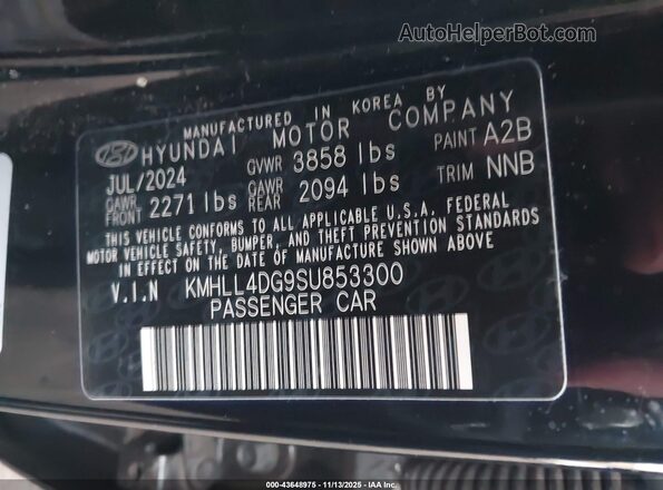 KMHLL4DG9SU853300 2025 HYUNDAI ELANTRA Black 