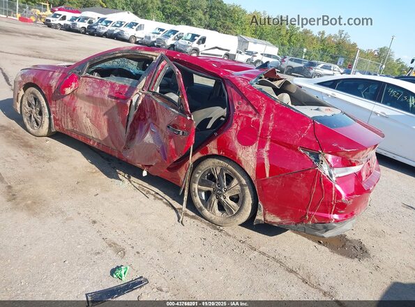 KMHLM4AGXPU460902 2023 HYUNDAI ELANTRA Red Rear left