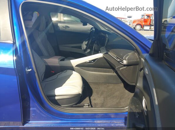 KMHLN4AJ4PU080964 2023 HYUNDAI ELANTRA HYBRID Blue Вид салону спереду