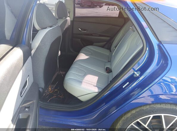 KMHLN4AJ4PU080964 2023 HYUNDAI ELANTRA HYBRID Blue Вид наклейки з VIN-кодом