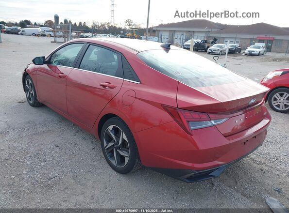 KMHLP4AG4NU336757 2022 HYUNDAI ELANTRA Red Задня ліва чверть