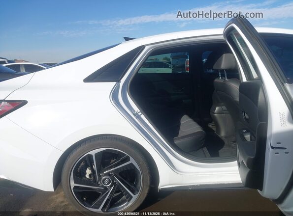KMHLR4AF4MU176489 2021 HYUNDAI ELANTRA White VIN կոդի պիտակի տեսք