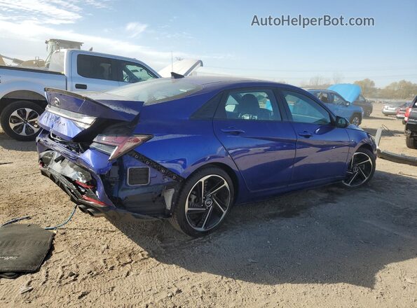 KMHLR4AF8NU226439 2022 HYUNDAI ELANTRA Синий Задняя правая четверть