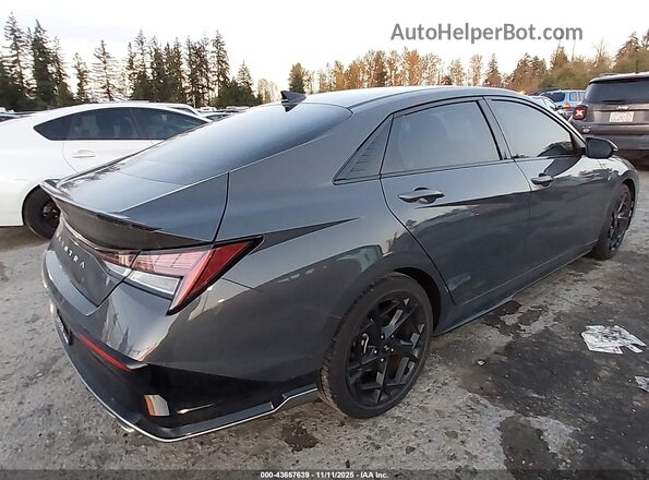 KMHLR4DF5RU768437 2024 HYUNDAI ELANTRA Gray უკანა მარჯვენა
