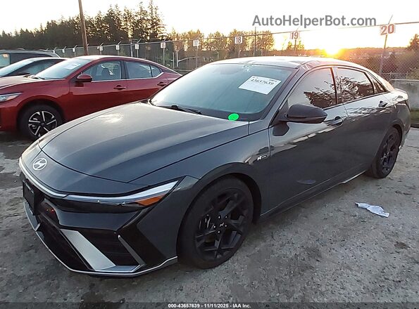 KMHLR4DF5RU768437 2024 HYUNDAI ELANTRA Gray წინა მარცხენა ხედი სამი მეოთხედიდან