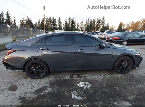 KMHLR4DF5RU768437 2024 HYUNDAI ELANTRA Gray უკანა სალონის ხედი