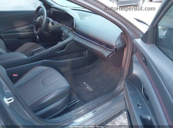 KMHLR4DF5RU768437 2024 HYUNDAI ELANTRA Gray წინა სალონის ხედი