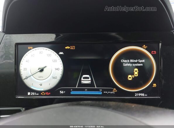KMHLS4AG4MU210928 2021 HYUNDAI ELANTRA Blue Вид задніх сидінь