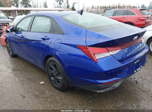 KMHLS4AG4MU210928 2021 HYUNDAI ELANTRA Blue Задня ліва чверть