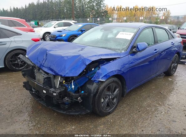 KMHLS4AG4MU210928 2021 HYUNDAI ELANTRA Blue Передня ліва чверть