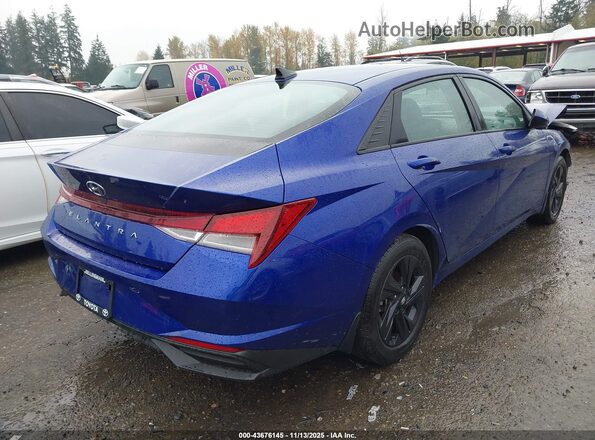 KMHLS4AG4MU210928 2021 HYUNDAI ELANTRA Blue Задня права чверть