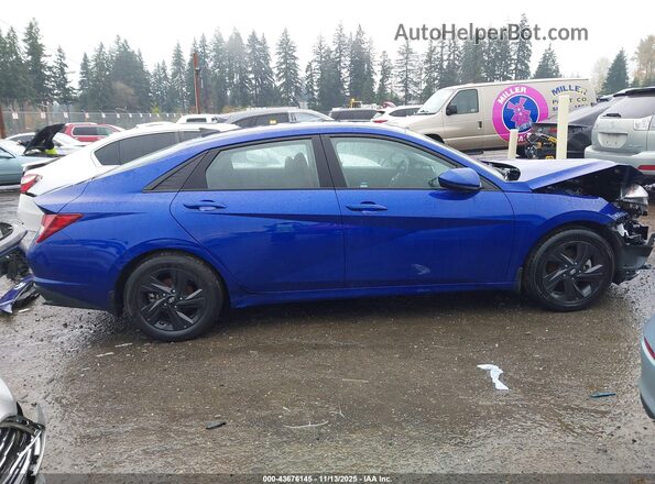 KMHLS4AG4MU210928 2021 HYUNDAI ELANTRA Blue Панорамний вид салону 360°