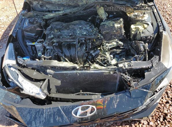KMHLS4AG4PU464966 2023 HYUNDAI ELANTRA Черный Вид задней части салона