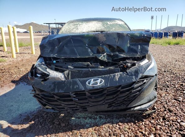 KMHLS4AG4PU464966 2023 HYUNDAI ELANTRA Черный Вид спереди