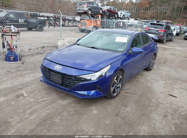KMHLS4AGXPU418641 2023 HYUNDAI ELANTRA Blue Передня ліва чверть