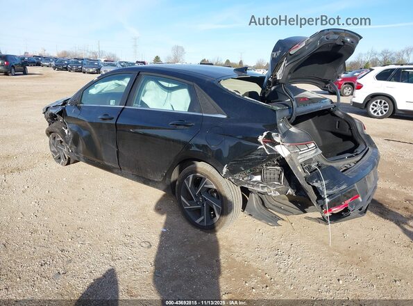 KMHLS4DG2SU881149 2025 HYUNDAI ELANTRA Black Trasero izquierdo