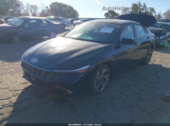KMHLS4DG8RU688787 2024 HYUNDAI ELANTRA Black Առջևի ձախ երեք քառորդ տեսարան