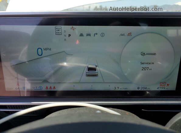 KMHM34AA7SA098850 2025 HYUNDAI IONIQ White Widok zestawu wskaźników