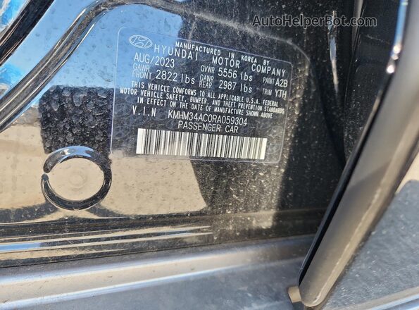 KMHM34AC0RA059304 2024 HYUNDAI IONIQ Black Շարժիչի բաժամունքի տեսք