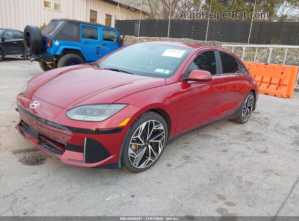 KMHM34AC2PA038578 2023 HYUNDAI IONIQ 6 Red Передня ліва чверть