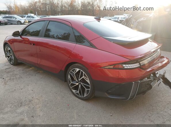 KMHM34AC2PA038578 2023 HYUNDAI IONIQ 6 Red Задня ліва чверть