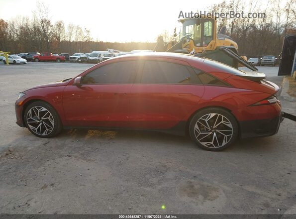 KMHM34AC2PA038578 2023 HYUNDAI IONIQ 6 Red Панорамний вид салону 360°
