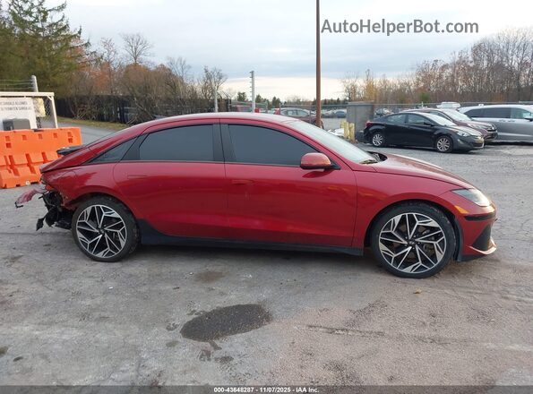 KMHM34AC2PA038578 2023 HYUNDAI IONIQ 6 Red Вид задньої частини салону