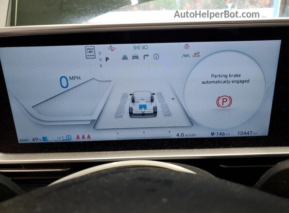 KMHM34AC2PA051752 2023 HYUNDAI IONIQ Green ხელსაწყოთა პანელის ხედი