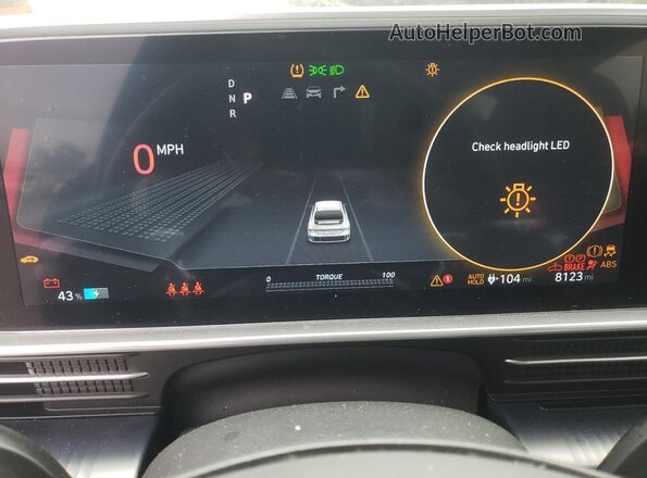 KMHM34AC4RA070399 2024 HYUNDAI IONIQ Charcoal ხელსაწყოთა პანელის ხედი