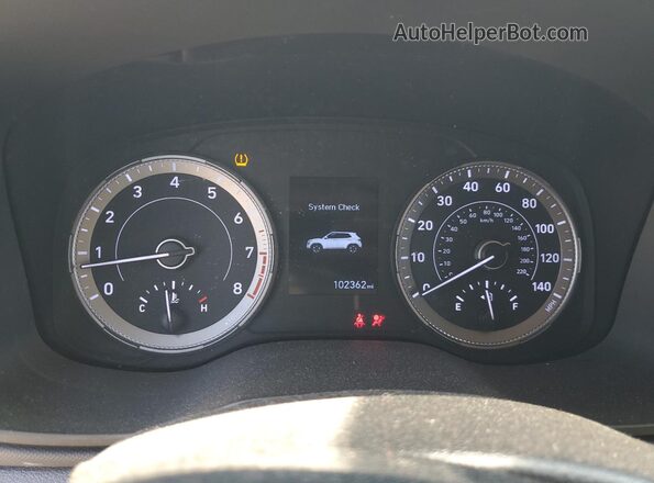 KMHRB8A32LU032871 2020 HYUNDAI VENUE Gray Вид щитка приладів